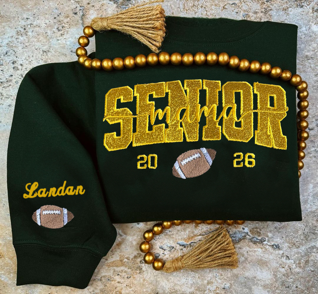 Custom Senior Mama Sweatshirt/Custom Team Mascot Shirt/Floral School Spirit Mascot Tee/