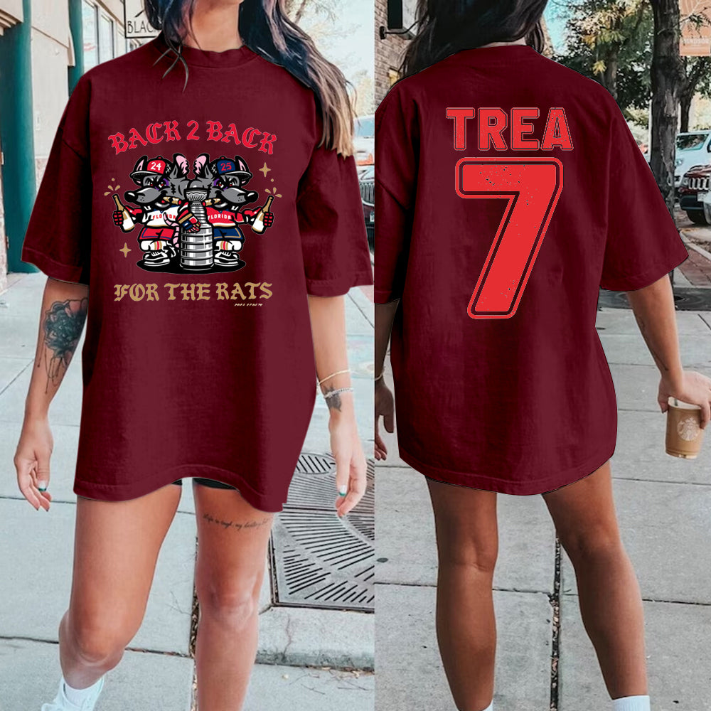 Custom Florida Panthers Stanley Cup Rat Unisex Garment-Dyed T-shirt