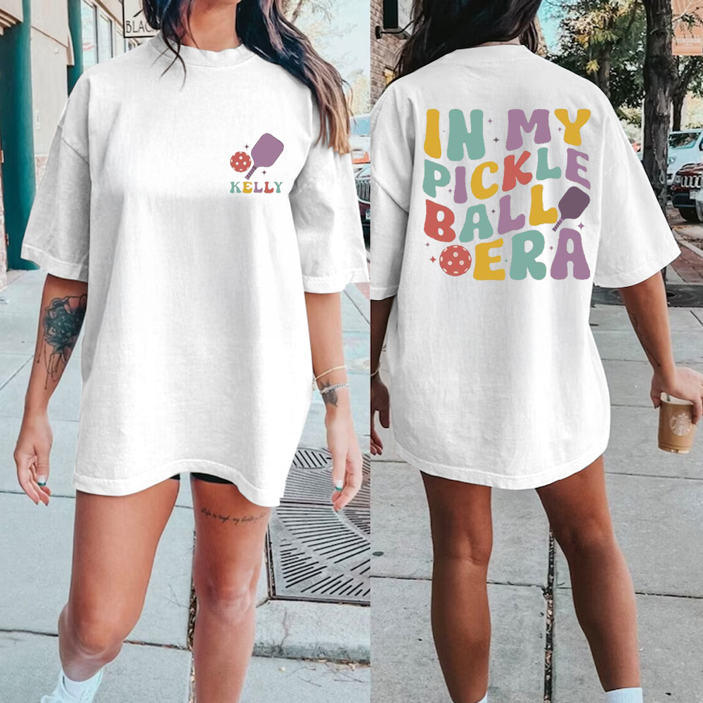 Custom Pickleball Shirt, In My Pickleball Era Tshirt, Pickleball Player Tee, Personalized Pickleball Tee