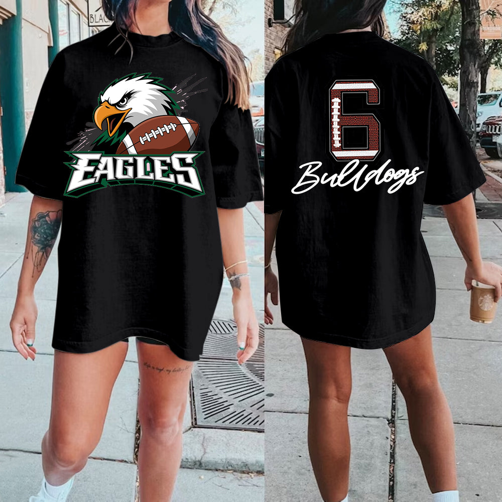 Custom EAGLES Football Printed T-shirt