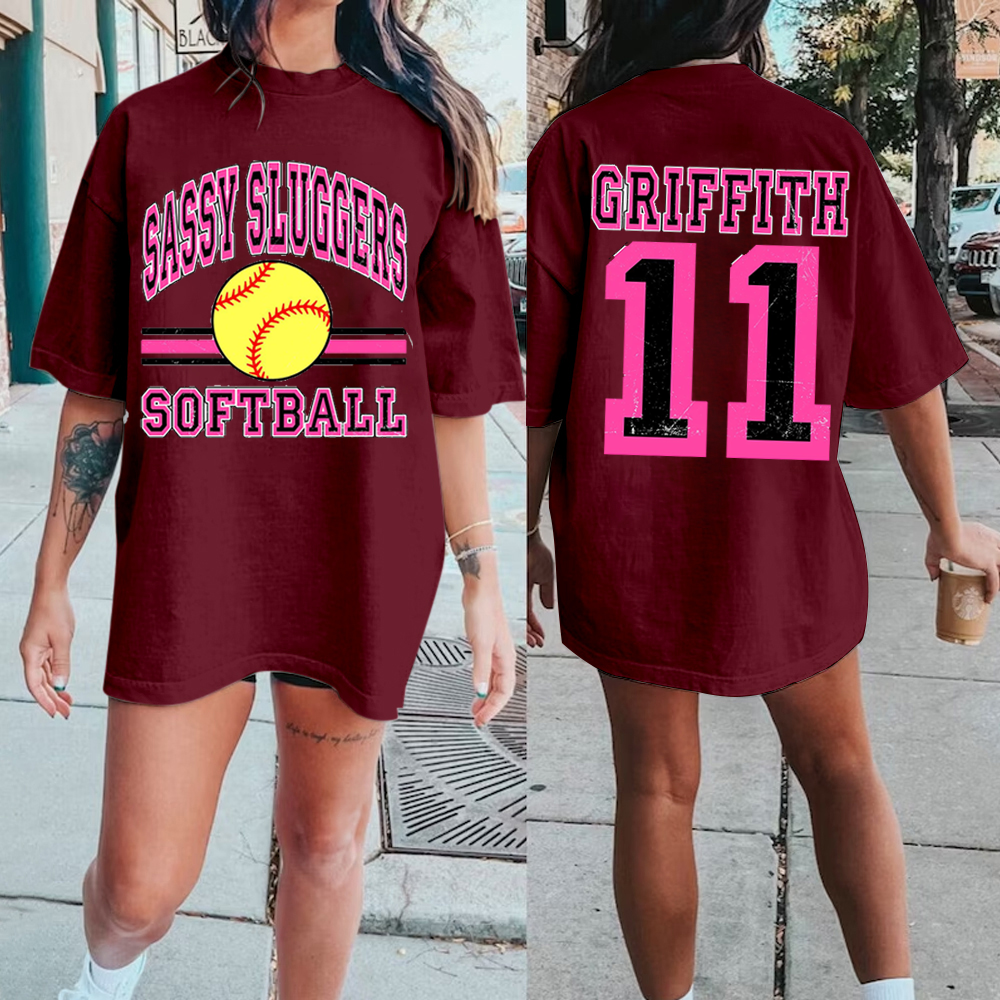 Personalized Softball Mascot or Your Team Custom Work T-Shirt