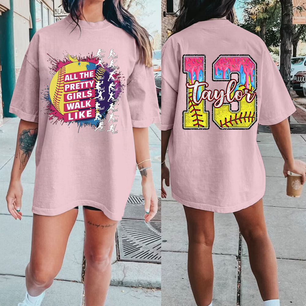 Customize All The Pretty Girls Walk Like T-shirts