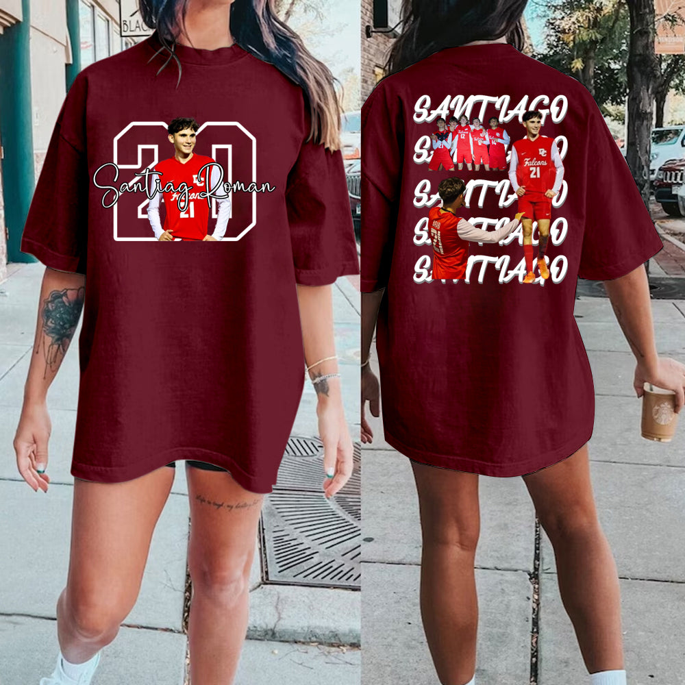 Custom Family Photo Sport T-Shirt/Personalize Cheer Tee/Personalize family Sport Sweatshirt