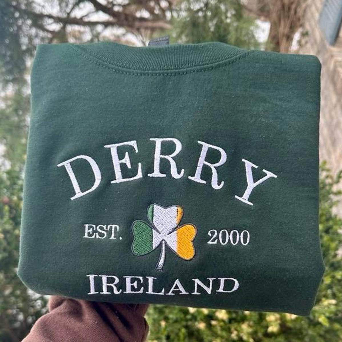 Customisable Ireland City/County Embroidered Sweatshirt