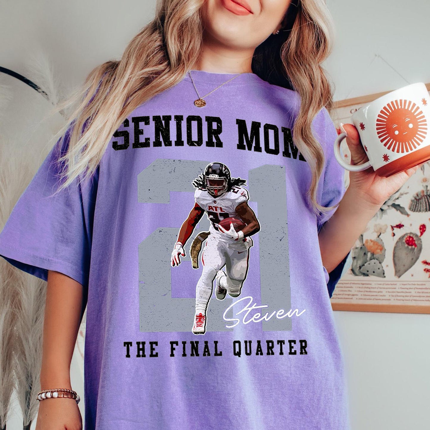 Personalized Football Mom Shirt, Custom 2026 Senior Football Mom Gift