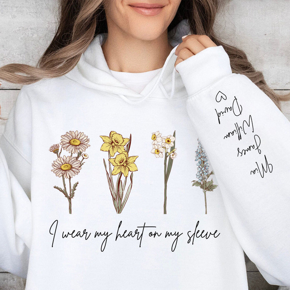 Custom Birth Month Sweatshirt Birth Flower Sweater, Birth Flower Shirt, Grandma's Garden, Personalized Mom Gift Grandma Mother's Day Gift