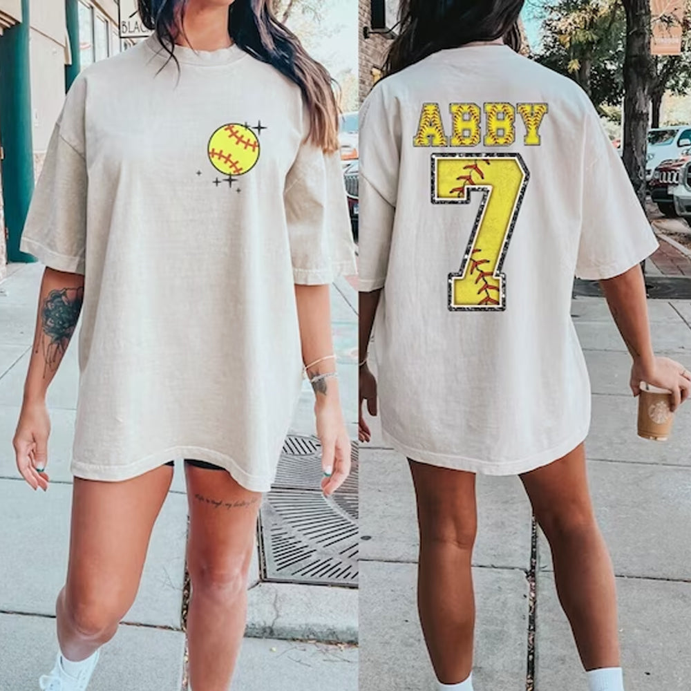 Custom Baseball/Softball/Football Shirt, Sports T-Shirt