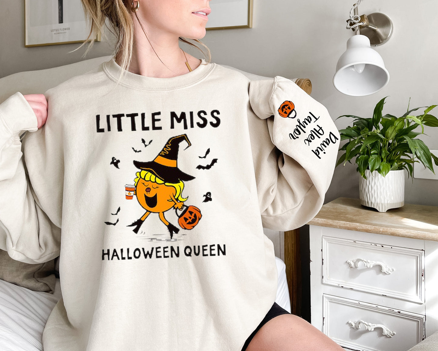 Little Miss Halloween Queen Shirt, Pumpkin Halloween Shirt