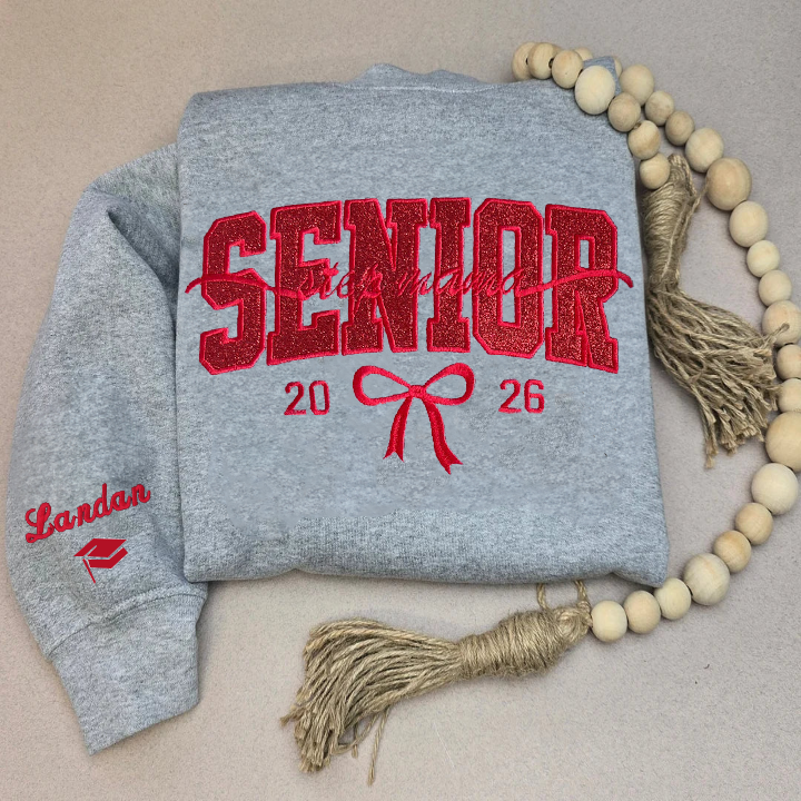 Custom Senior Mama Sweatshirt/Custom Team Mascot Shirt/Floral School Spirit Mascot Tee/