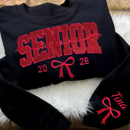 Custom Senior Mama Sweatshirt/Custom Team Mascot Shirt/Floral School Spirit Mascot Tee/