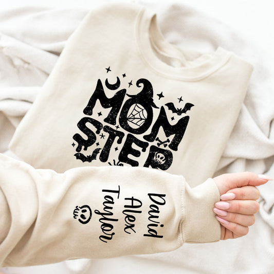 Momster Sweatshirt, Halloween Mom Sweatshirt, Funny Halloween Shirt, Pumpkin Shirt