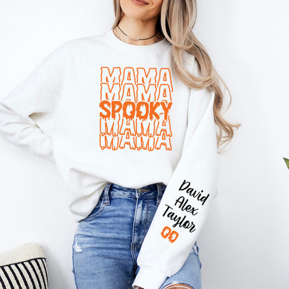 Spooky MAMA Shirt , Halloween shirt gift for MAMA Sweatshirt, halloween MAMA