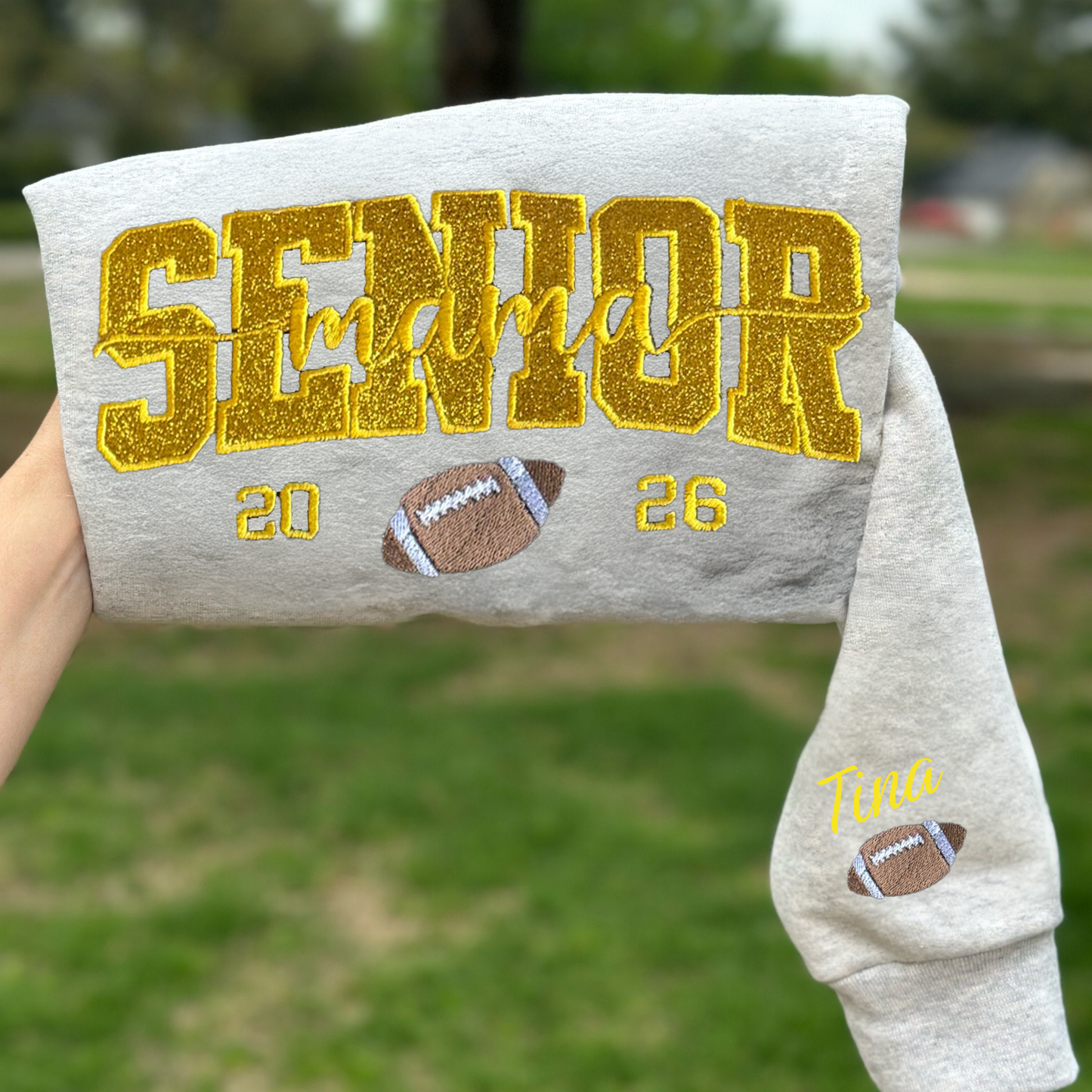 Custom Senior Mama Sweatshirt/Custom Team Mascot Shirt/Floral School Spirit Mascot Tee/