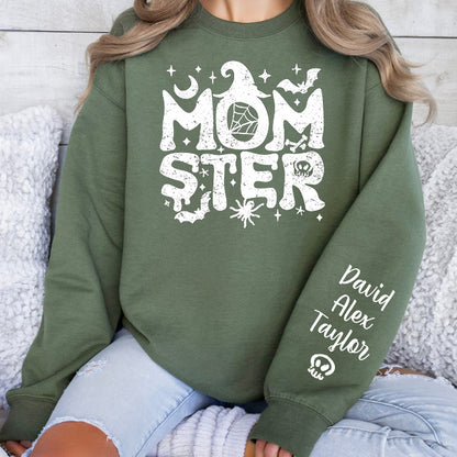 Momster Sweatshirt, Halloween Mom Sweatshirt, Funny Halloween Shirt, Pumpkin Shirt