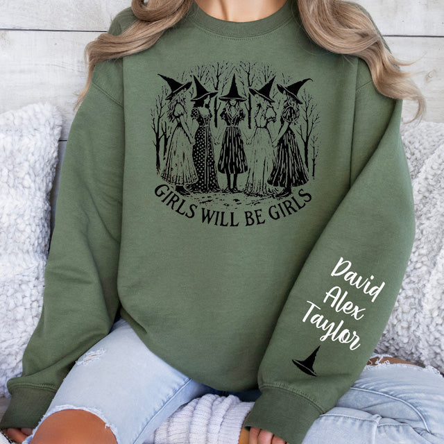 Custom Vintage Witch T-shirt Halloween T-shirt