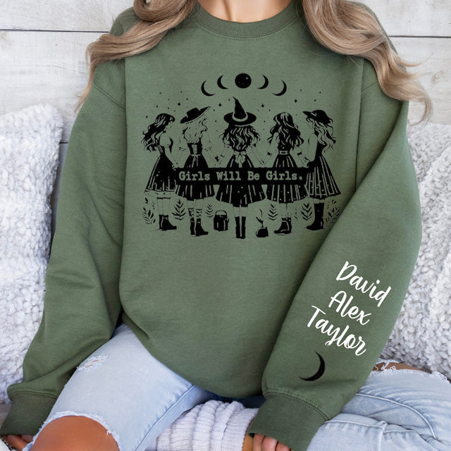 Custom Vintage Witch T-shirt Funny Halloween T-shirt