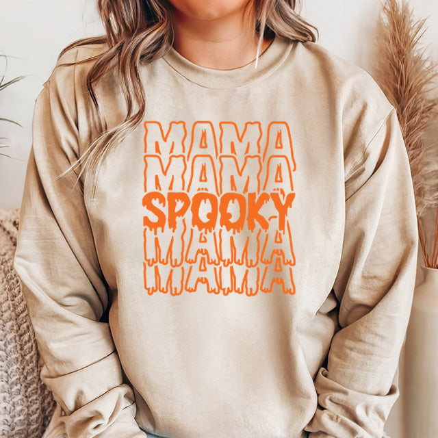 Spooky MAMA Shirt , Halloween shirt gift for MAMA Sweatshirt, halloween MAMA