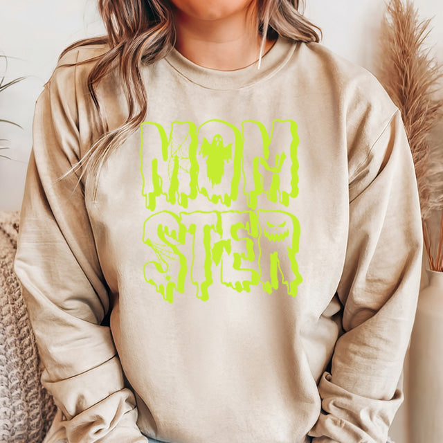 Neon Momster Shirt, Halloween Mom Shirt, Halloween Sweatshirt, Halloween Gifts