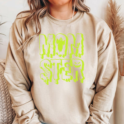 Neon Momster Shirt, Halloween Mom Shirt, Halloween Sweatshirt, Halloween Gifts