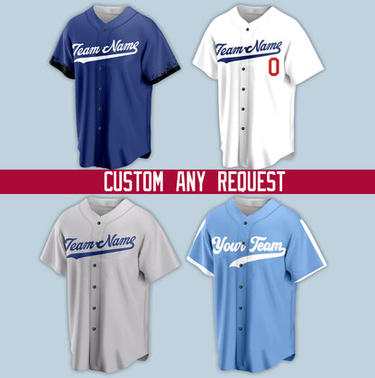 Custom Request Stripe Line Color Baseball Jersey For Baseball Fans Personalized Name Baseball Game Day Outfit For American Baseball Lovers