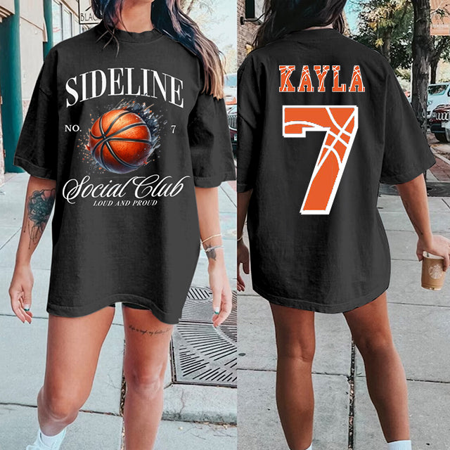 Custom Basketball Mom Shirt, Mom Basketball Tee,Sports Mom Tee，Custom Comfort Colors Tee