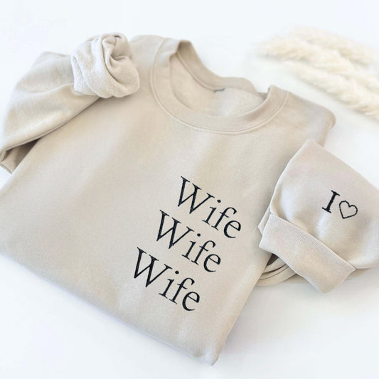 Custom Embroidered Family Sweatshirt/Couple Sweatshirt