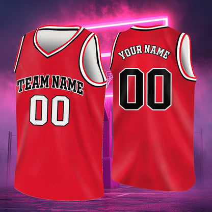 Custom Basketball Jersey Stitched Personalized Basketball Shirt