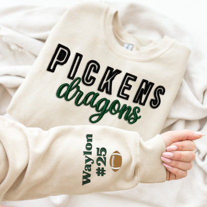 Custom Game Day 3D PUFF Embroidery Sweatshirt