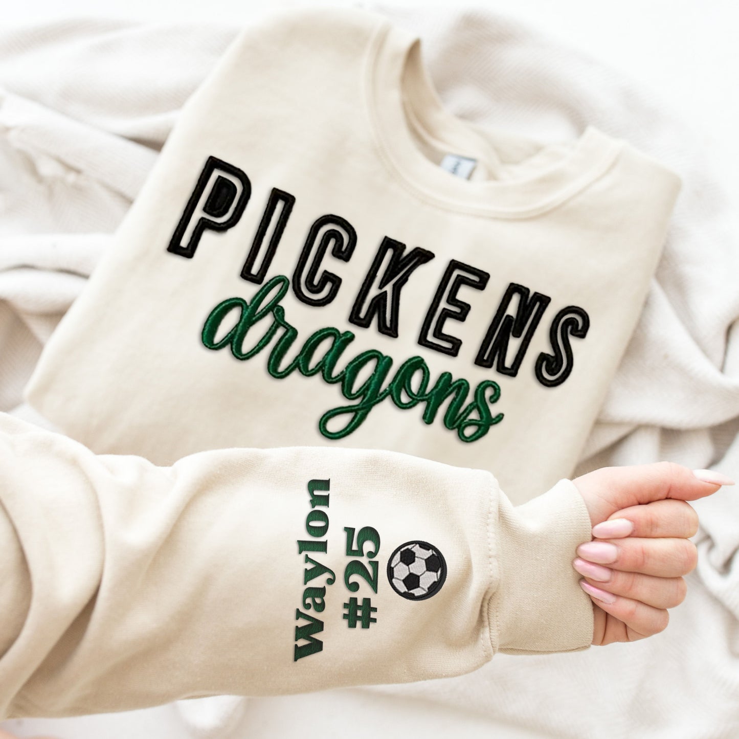 Custom Game Day 3D PUFF Embroidery Sweatshirt