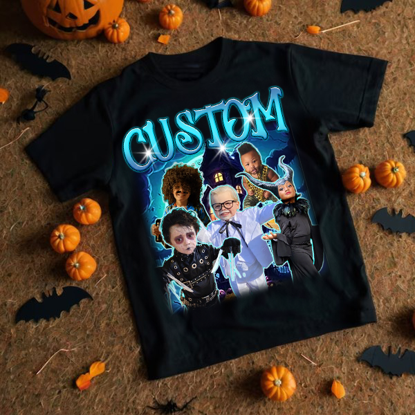 Custom Face Friend Shirt, Custom Photo Halloween Shirt, Custom Personalized Tee, Halloween Custom Tee