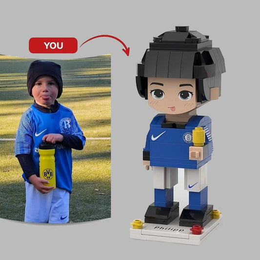 Custom Player Minifig Brick Figures Puzzle 3D Personalized Photo Brick Figure mini Figures Create Your Own Futbol Sports Block Toy