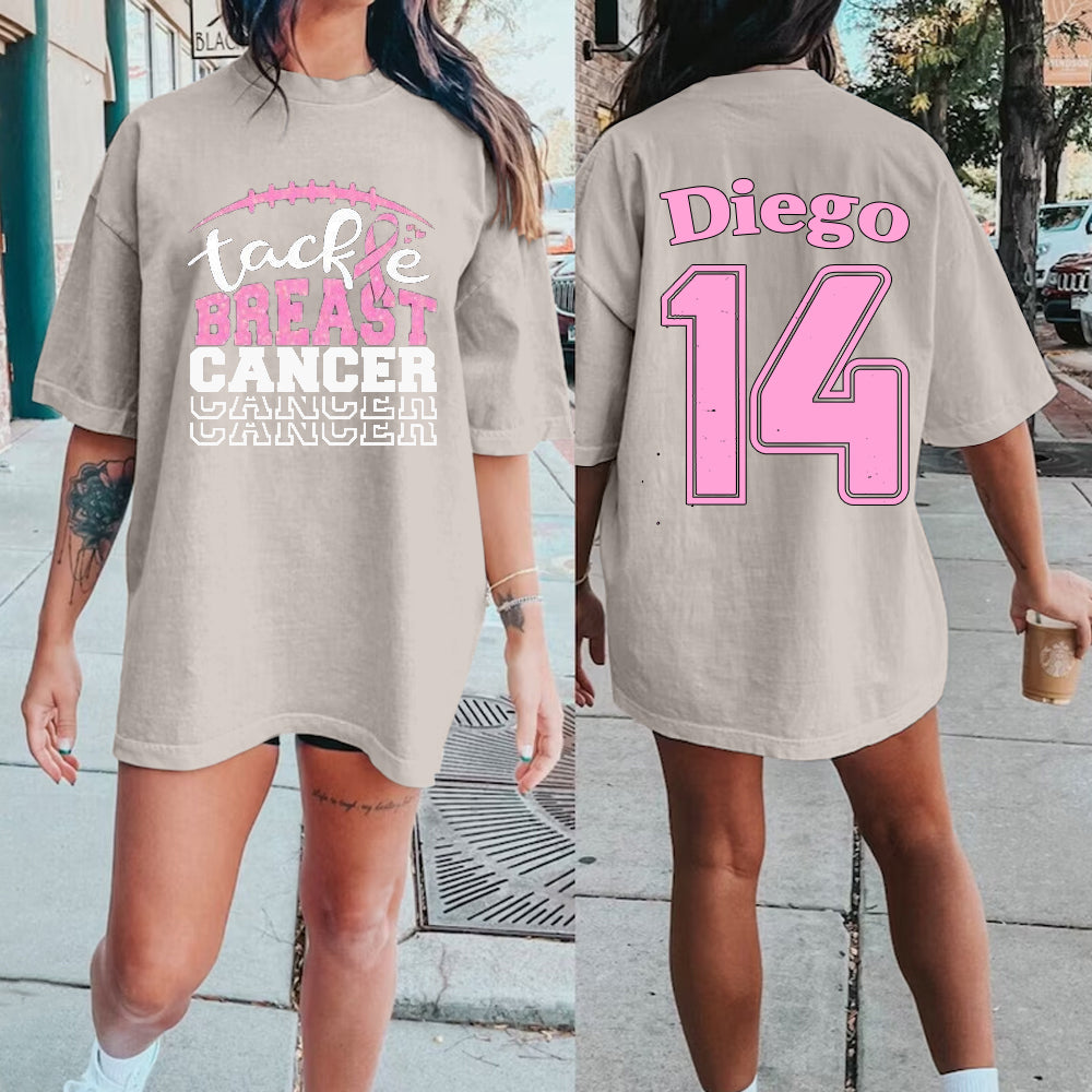 Custom Football Breast Cancer Shirt