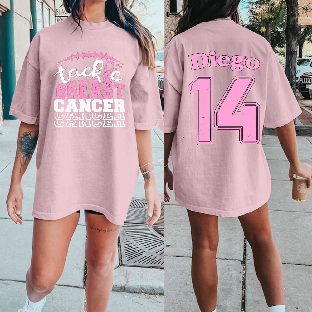 Custom Football Breast Cancer Shirt