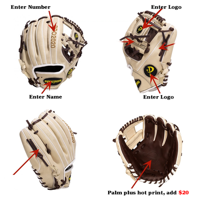 calfskin baseball softball gloves customized