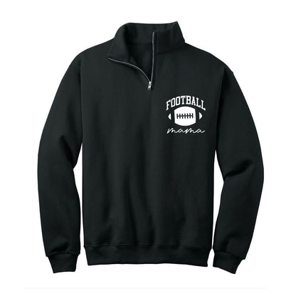 Custom Football personalized 1/4 zip sweater shirt embroidered with name