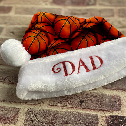 Personalized Basketball Santa Hat/Christmas Hat