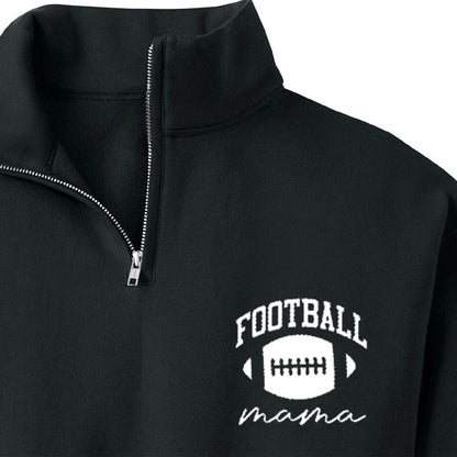 Custom Football personalized 1/4 zip sweater shirt embroidered with name