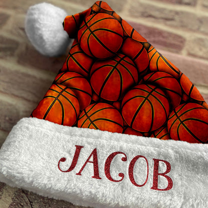 Personalized Basketball Santa Hat/Christmas Hat