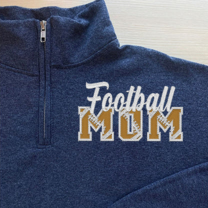 Custom Embroidered Soccer/Baseball/Football/Volleyball Mom Sweatshirt with Kid Name on sleeve Personalized MOM Shirt