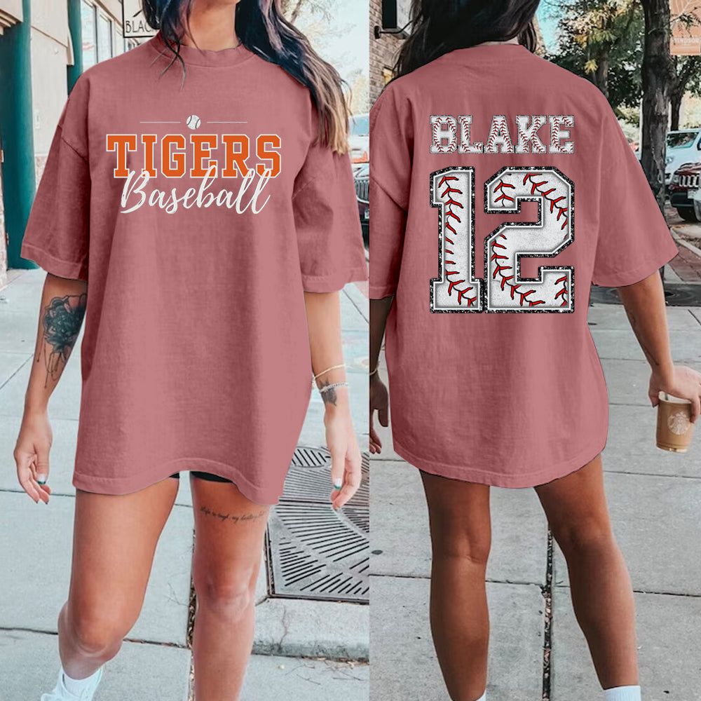 Custom Baseball Shirt Custom Name Custom Number Custom Team Baseball Mom Shirt