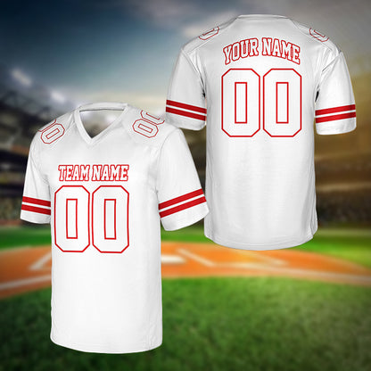 Custom Football Jersey Team Name And Number, Personalized Football Jersey