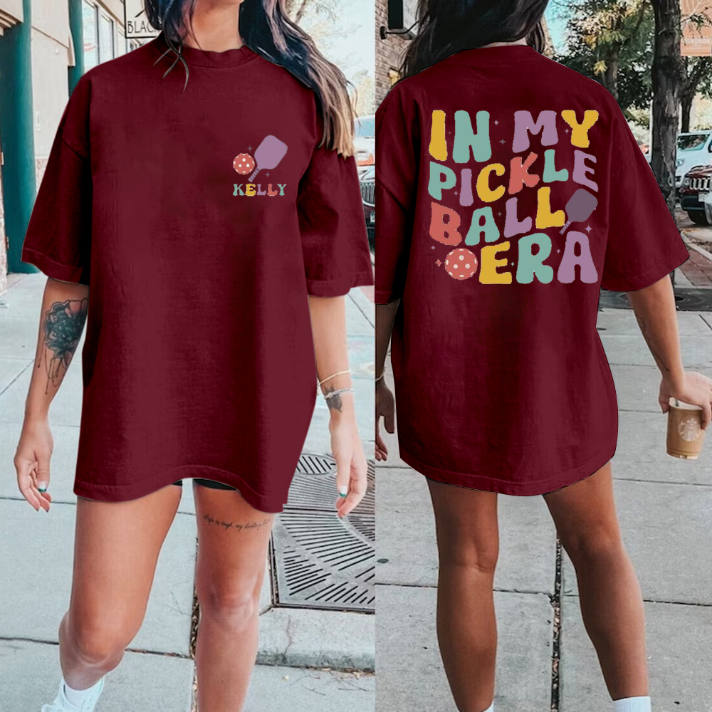 Custom Pickleball Shirt, In My Pickleball Era Tshirt, Pickleball Player Tee, Personalized Pickleball Tee