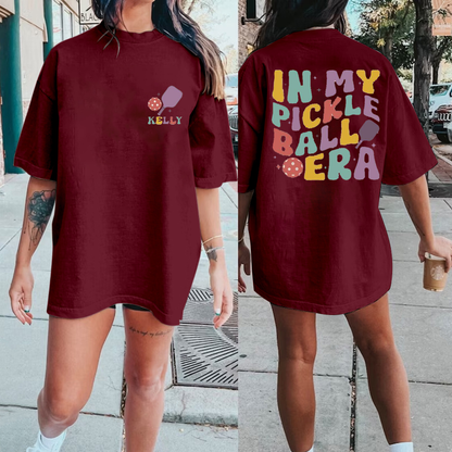 Custom Pickleball Shirt, In My Pickleball Era Tshirt, Pickleball Player Tee, Personalized Pickleball Tee