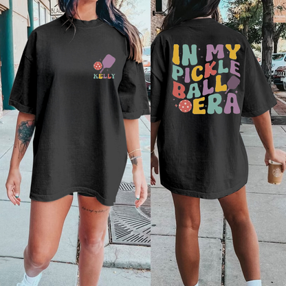 Custom Pickleball Shirt, In My Pickleball Era Tshirt, Pickleball Player Tee, Personalized Pickleball Tee