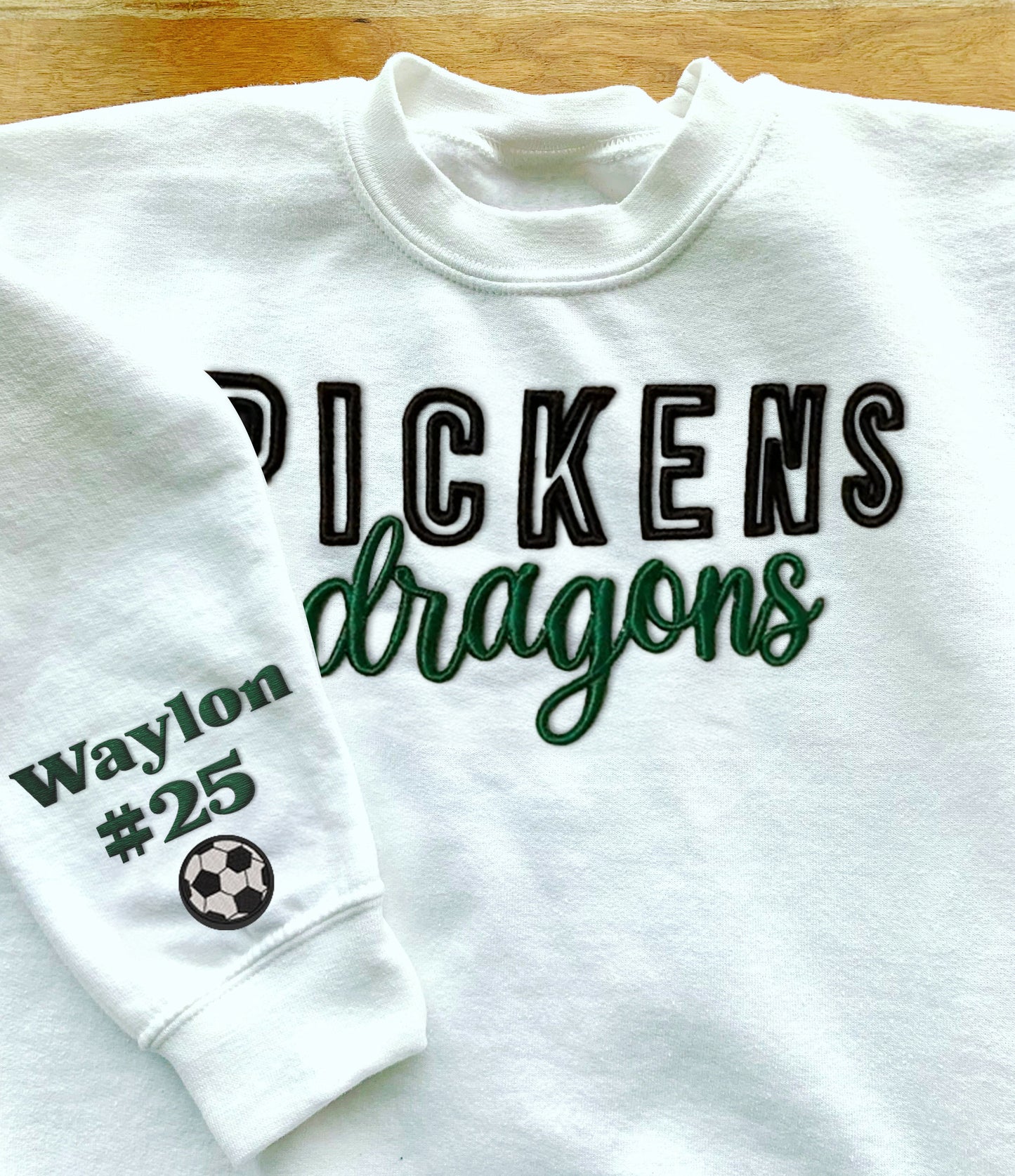 Custom Game Day 3D PUFF Embroidery Sweatshirt