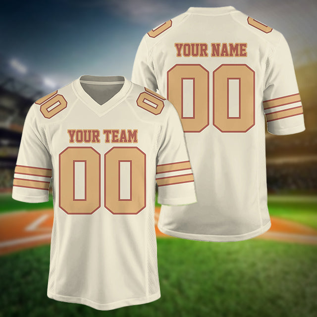 Custom Football Jersey Team Name And Number, Personalized Football Jersey