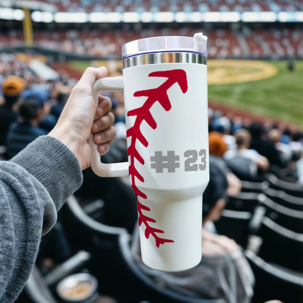 Custom Baseball/Softball Mom Tumbler, team mom gift, baseball/softball mama cup