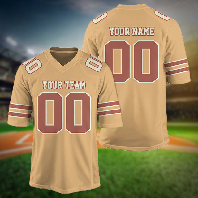 Custom Football Jersey Team Name And Number, Personalized Football Jersey