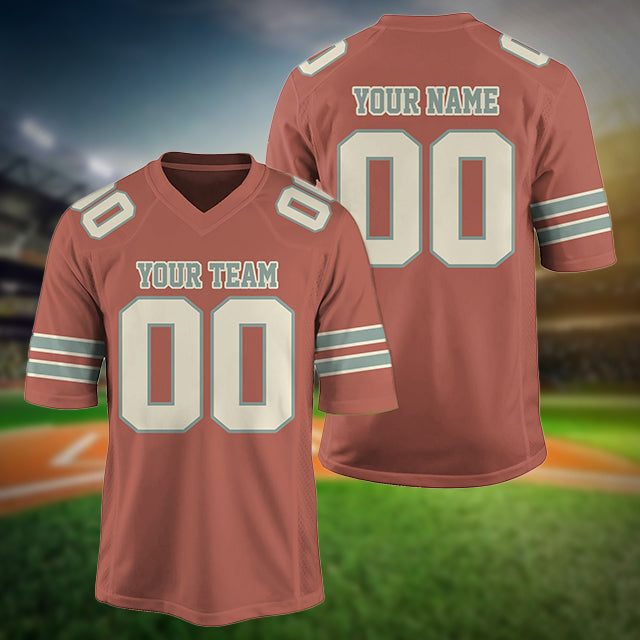 Custom Football Jersey Team Name And Number, Personalized Football Jersey