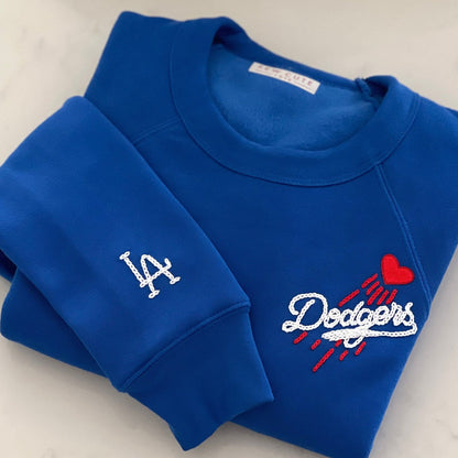 Team Embroidered Crewneck Sweatshirt